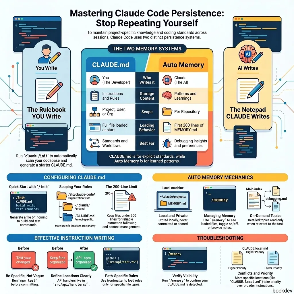 Claude Code Memory: How to Use CLAUDE.md & Auto Memory.