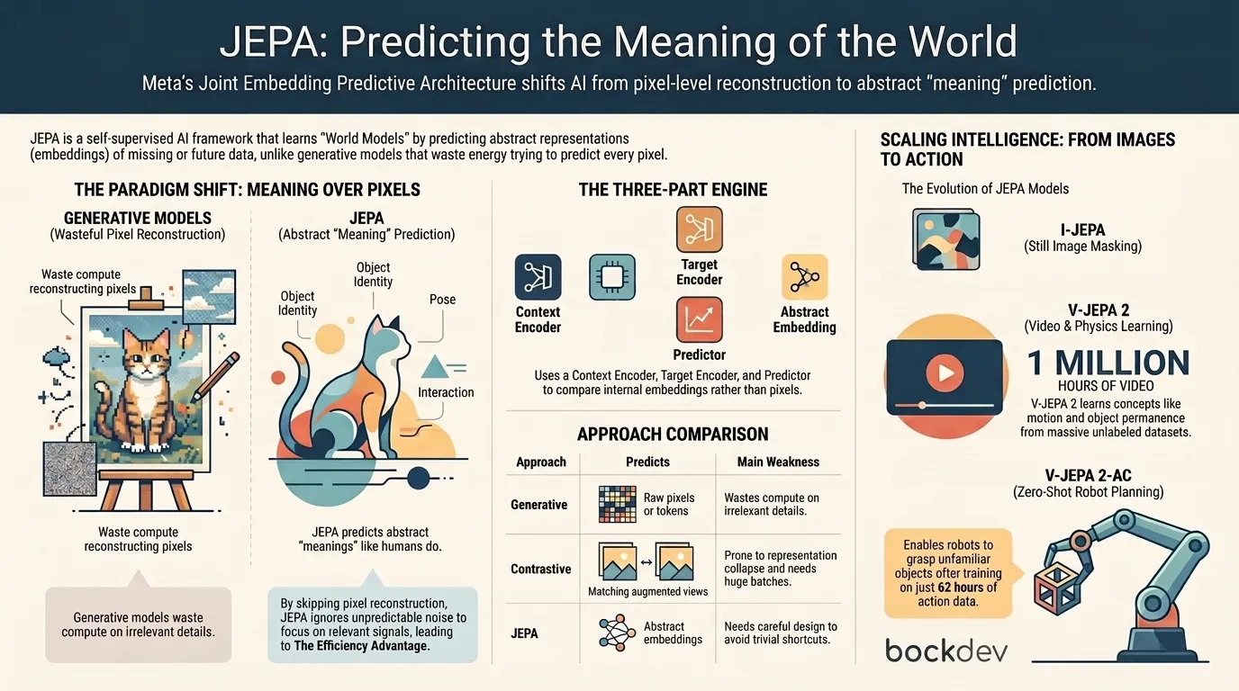 JEPA Explained: How Yann LeCun's AI Predicts Meaning, Not Pixels